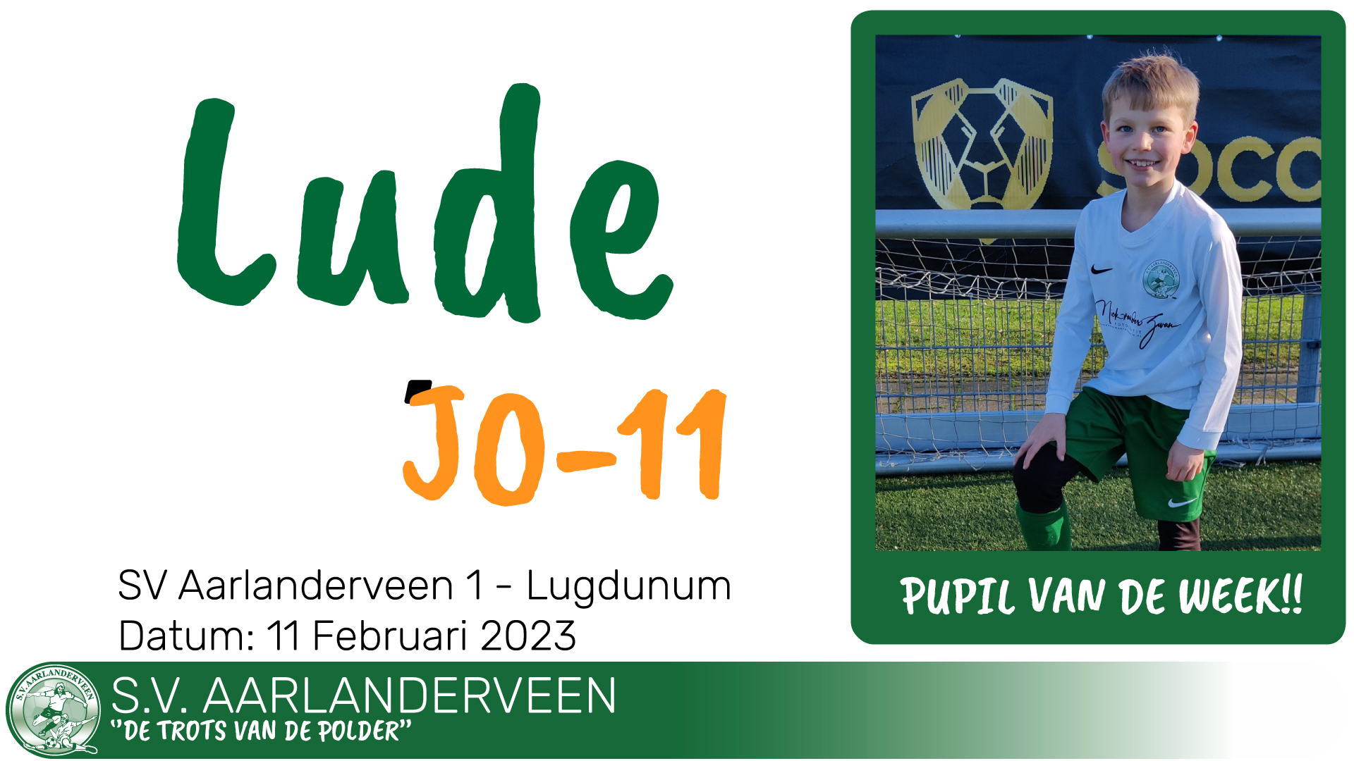 PUPIL van de week - Lude